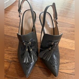 Paez Brazilian brand heels green